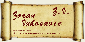 Zoran Vukosavić vizit kartica
